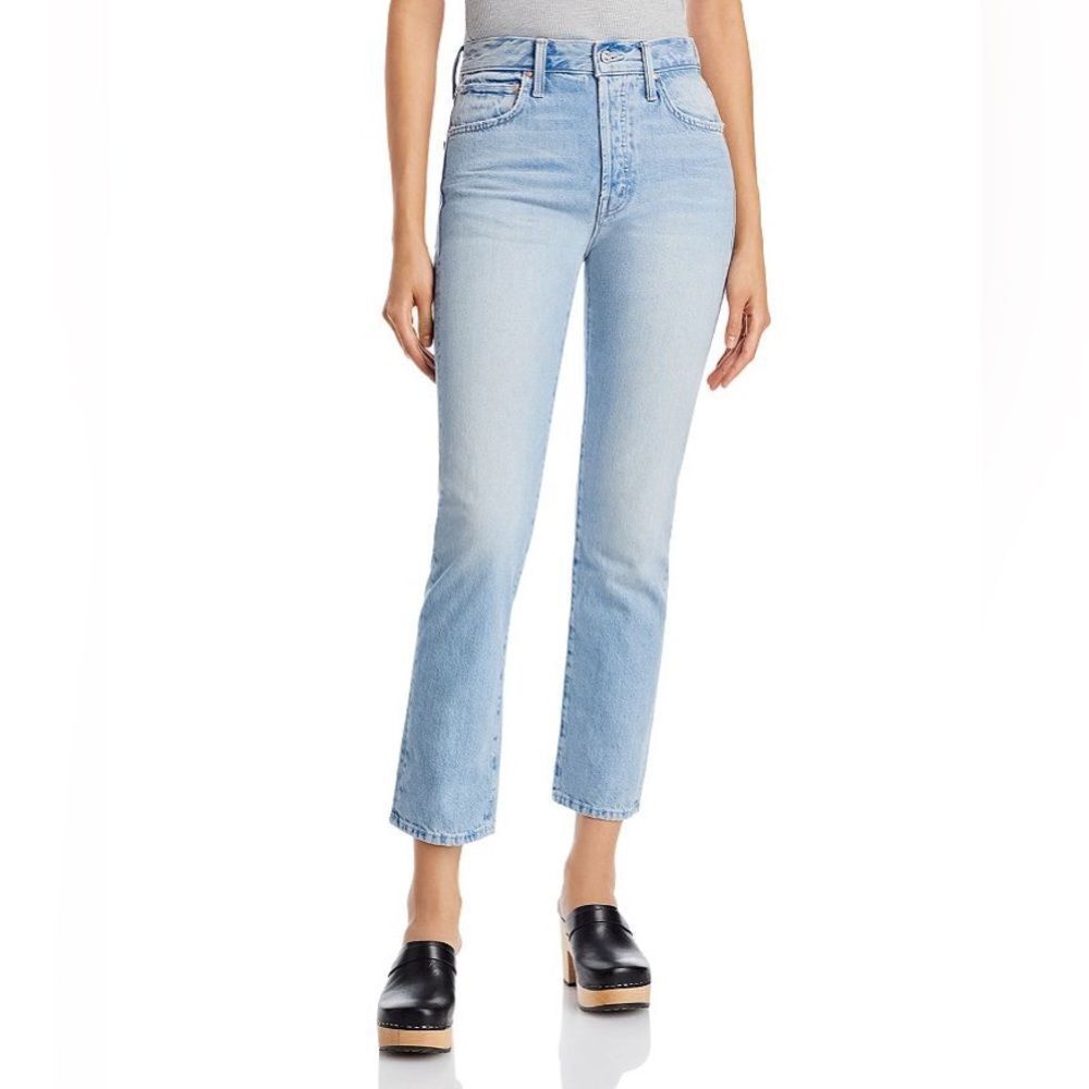 Mother High Waisted Hiker Hover Straight Jeans in Didn’t I Warn You Size 24